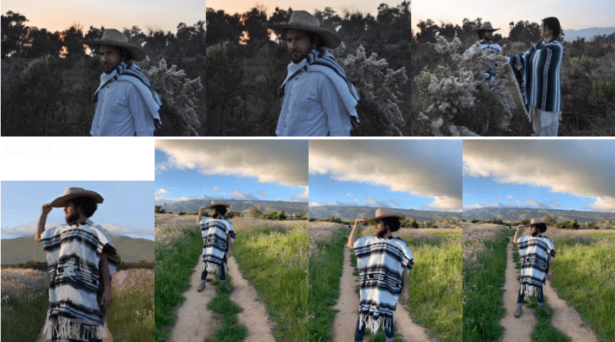 Behind the scenes photos by Derek Harrison.